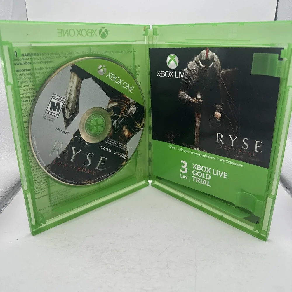 Ryse Son of Rome XBOX One 2013 Minty Disc